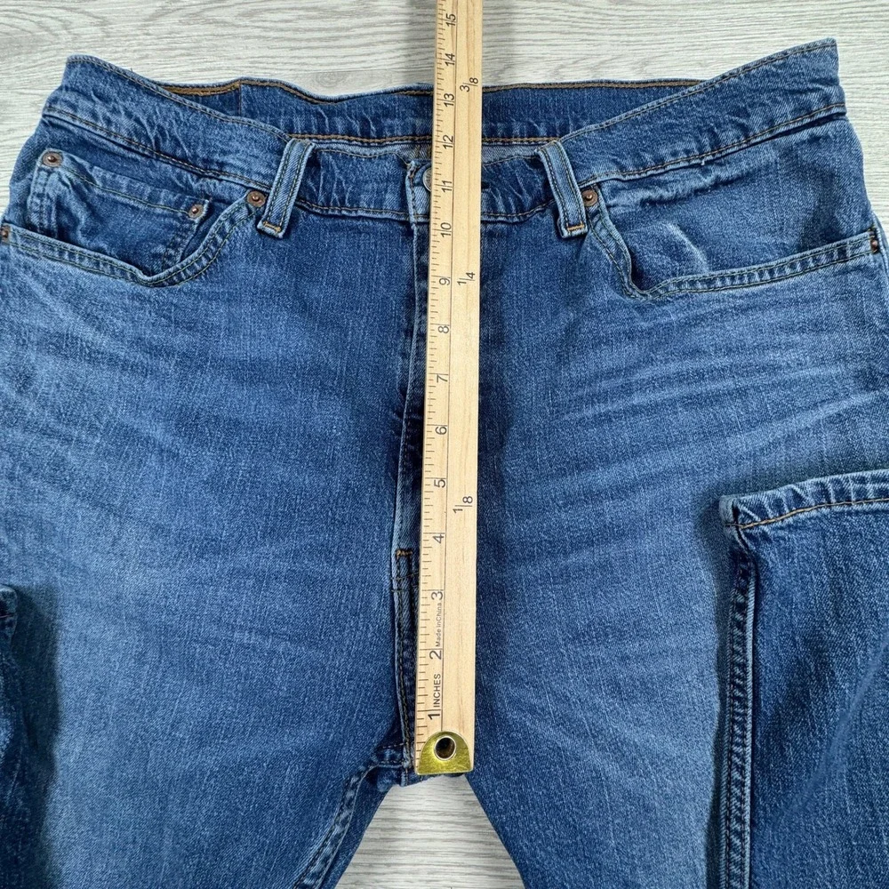 Levi's Men's Jeans 505 Regular Fit Straight Leg Blue 36x32 Stretch Denim Classic